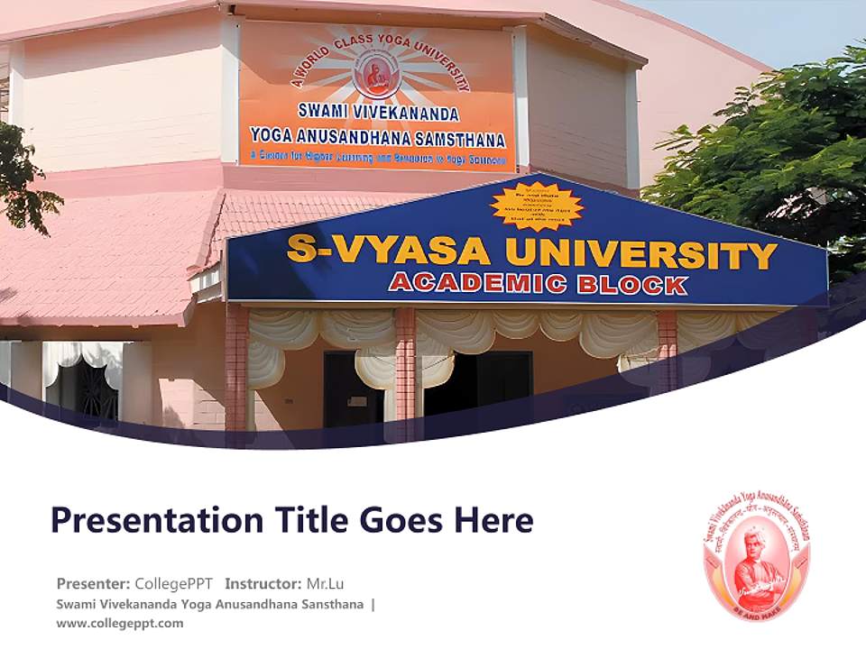 Swami Vivekananda Yoga Anusandhana Sansthana Course/Courseware Creation PPT Template4:3 ratio PPT effect preview image5