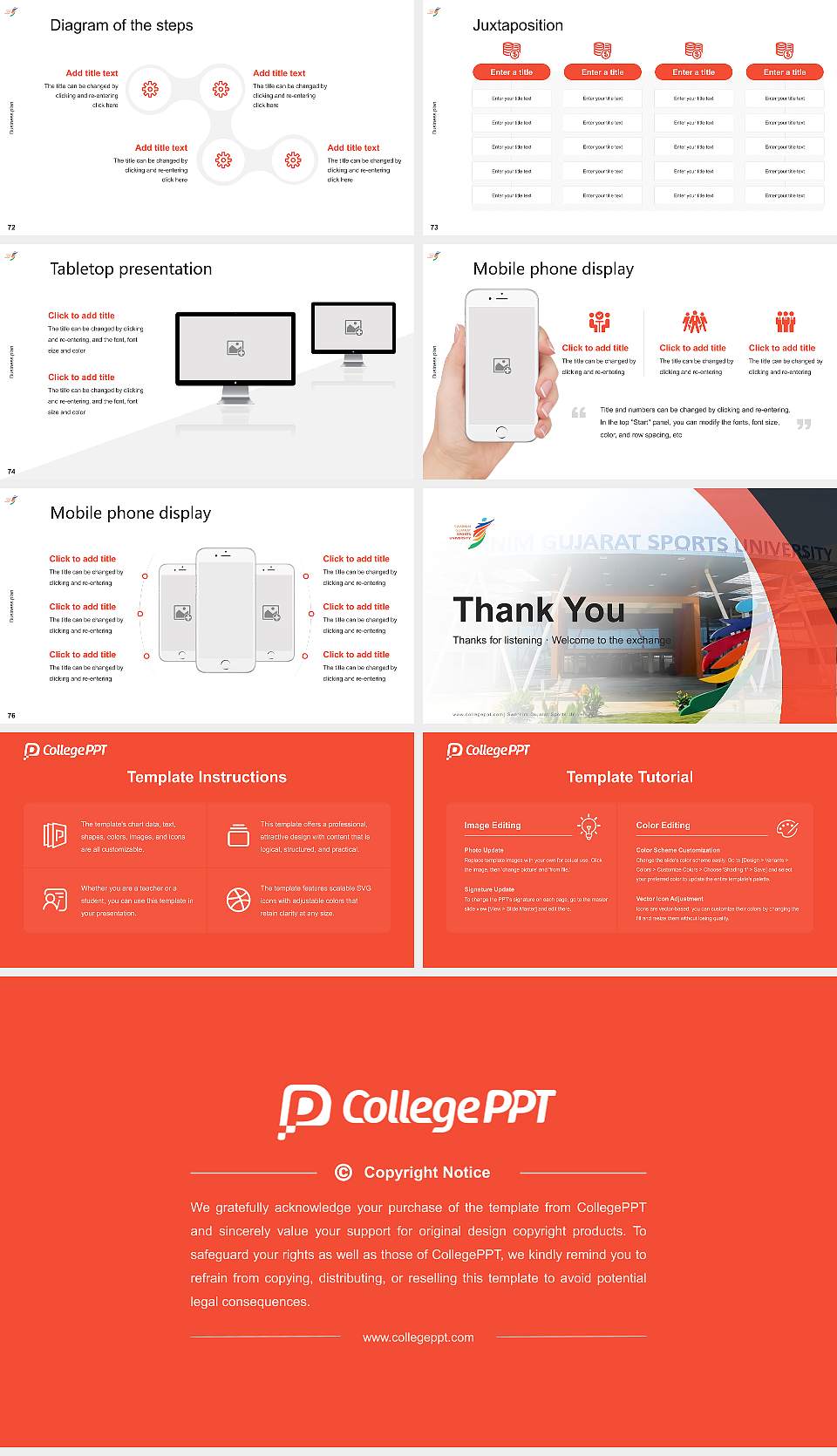 Swarnim Gujarat Sports University Competition/Entrepreneurship Contest PPT Template16:9 ratio PPT effect preview image9