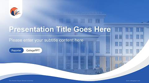 The Assam Royal Global University Lecture Sharing and Networking Event PPT Template