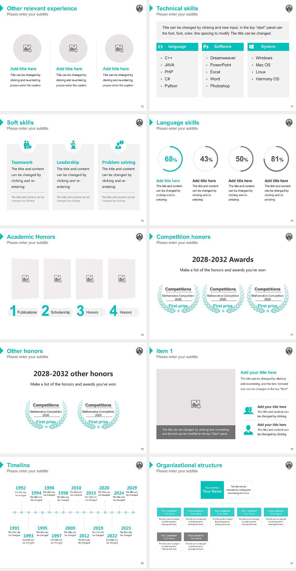 Tamil Nadu Music and Fine Arts University Resume PPT Template4:3 ratio PPT effect preview image3