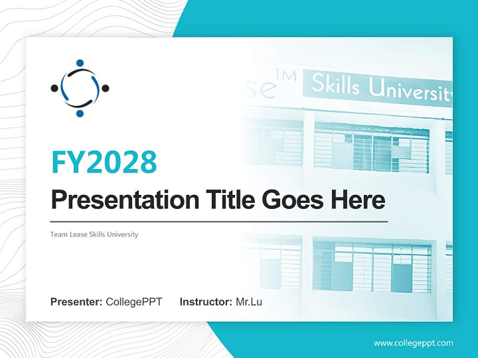 Team Lease Skills University Academic Presentation/Research Findings Report PPT Template4:3 ratio PPT effect preview image5