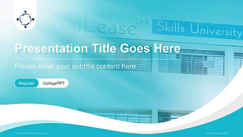Team Lease Skills University Lecture Sharing and Networking Event PPT Template