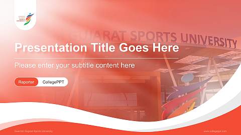 Swarnim Gujarat Sports University Lecture Sharing and Networking Event PPT Template