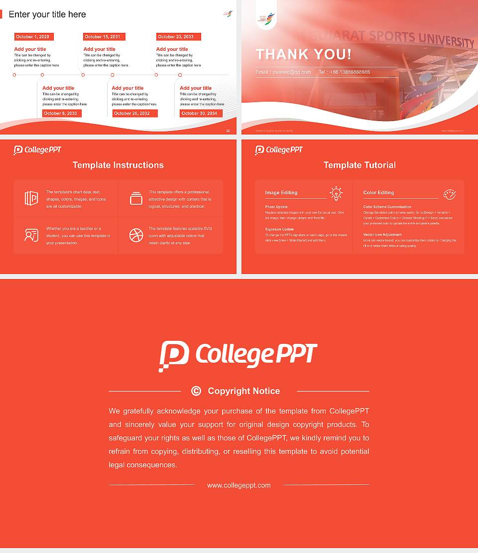 Swarnim Gujarat Sports University Lecture Sharing and Networking Event PPT Template16:9 ratio PPT effect preview image4