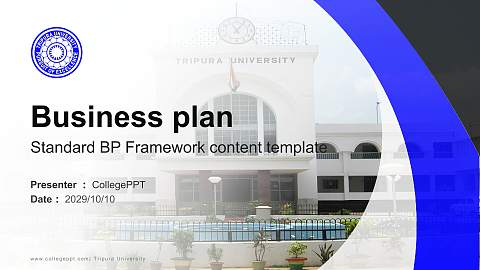 Tripura University Competition/Entrepreneurship Contest PPT Template