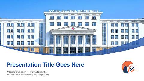 The Assam Royal Global University Course/Courseware Creation PPT Template
