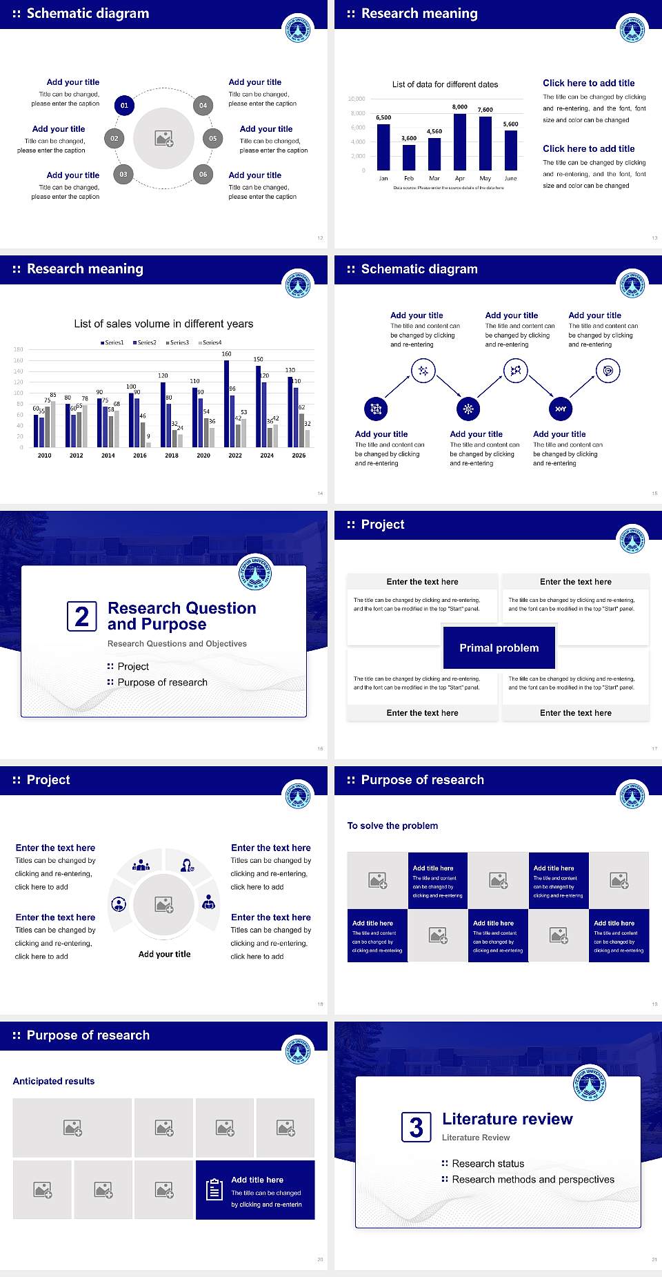 Tezpur University Graduation Thesis Defense PPT Template4:3 ratio PPT effect preview image3