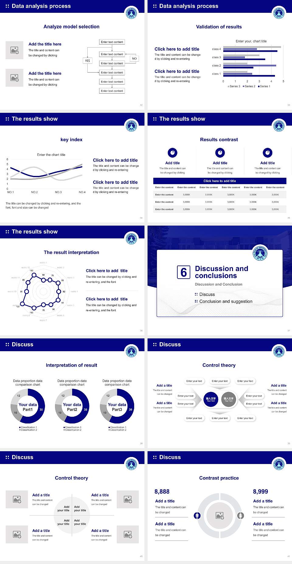 Tezpur University Graduation Thesis Defense PPT Template4:3 ratio PPT effect preview image5