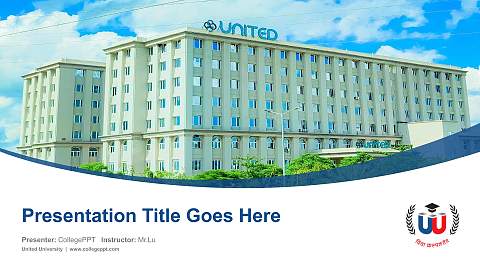 United University Course/Courseware Creation PPT Template