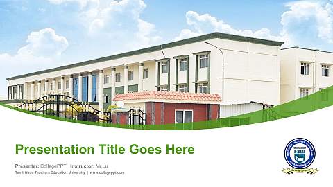 Tamil Nadu Teachers Education University Course/Courseware Creation PPT Template