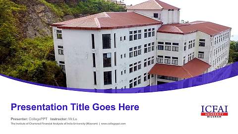 The Institute of Chartered Financial Analysts of India University (Mizoram) Course/Courseware Creation PPT Template