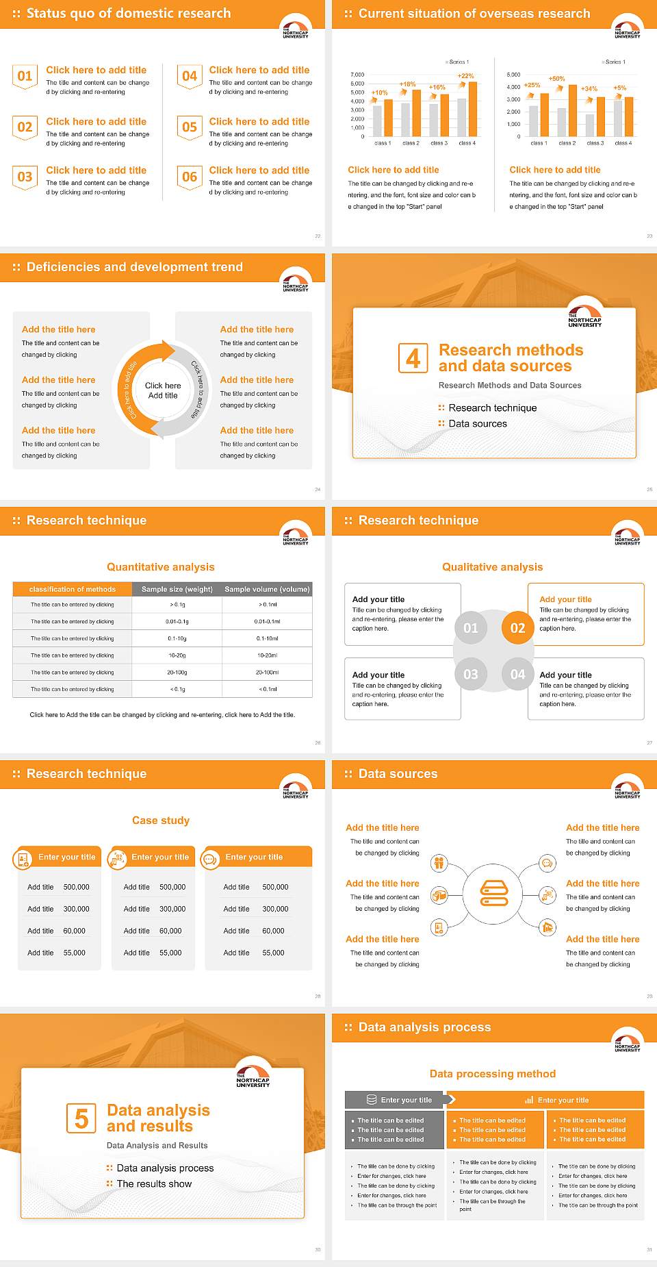 The Northcap University Graduation Thesis Defense PPT Template4:3 ratio PPT effect preview image4