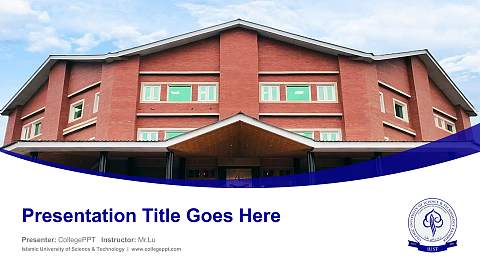 Islamic University of Science & Technology Course/Courseware Creation PPT Template