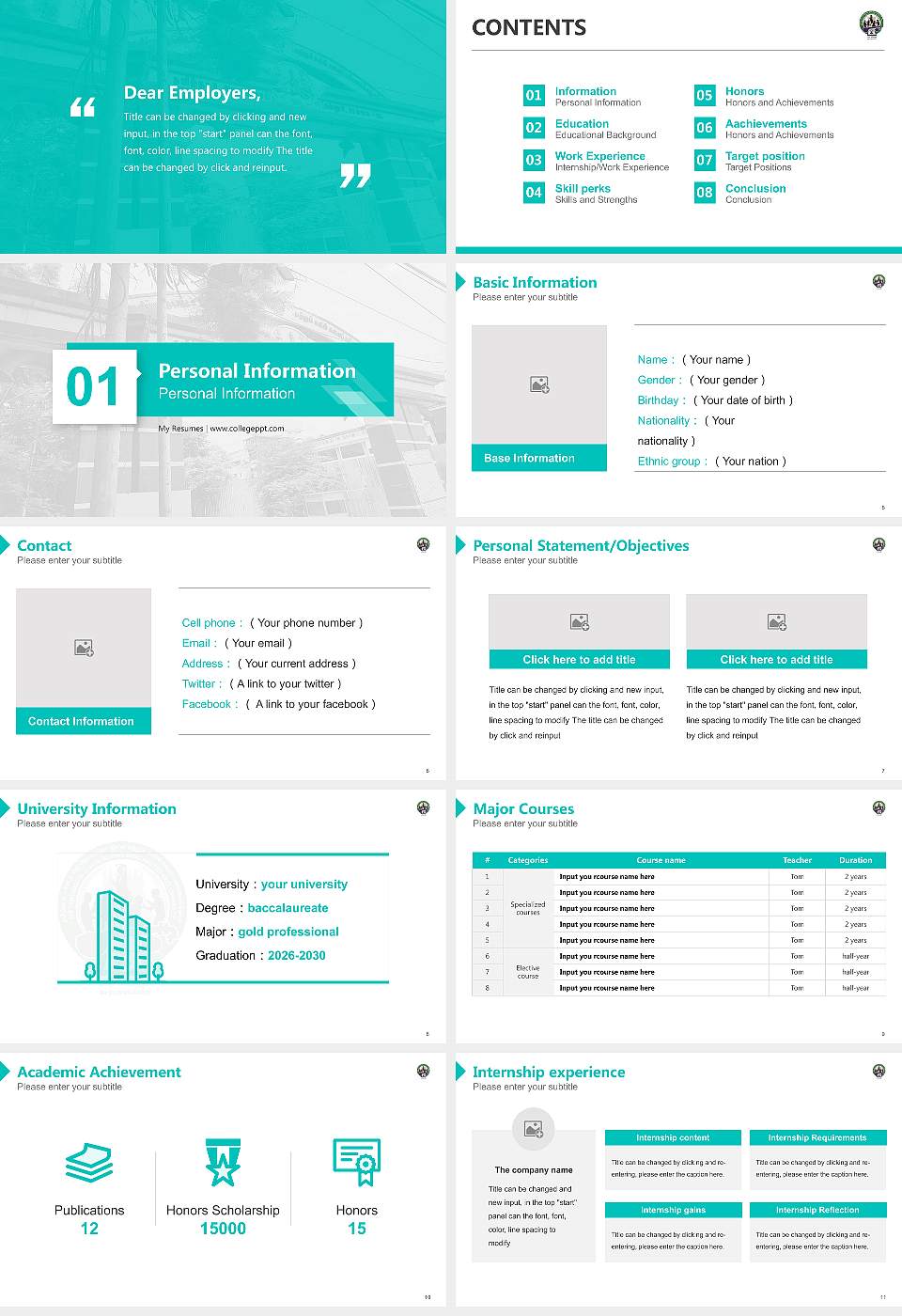 Tamil Nadu Music and Fine Arts University Resume PPT Template16:9 ratio PPT effect preview image2