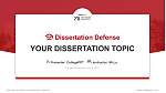 The Neotia University Graduation Thesis Defense PPT Template