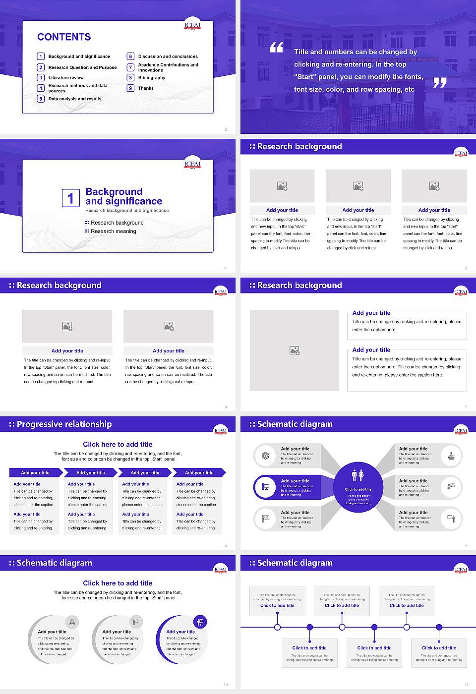 The Institute of Chartered Financial Analysts of India University (Sikkim) Graduation Thesis Defense PPT Template16:9 ratio PPT effect preview image2