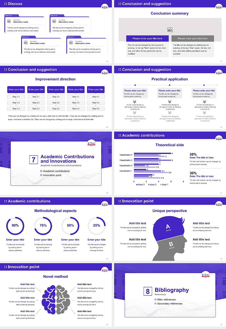 The Institute of Chartered Financial Analysts of India University (Sikkim) Graduation Thesis Defense PPT Template16:9 ratio PPT effect preview image6