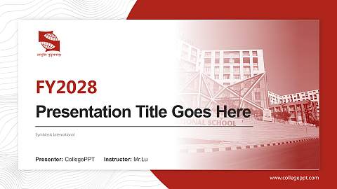 Symbiosis International Academic Presentation/Research Findings Report PPT Template