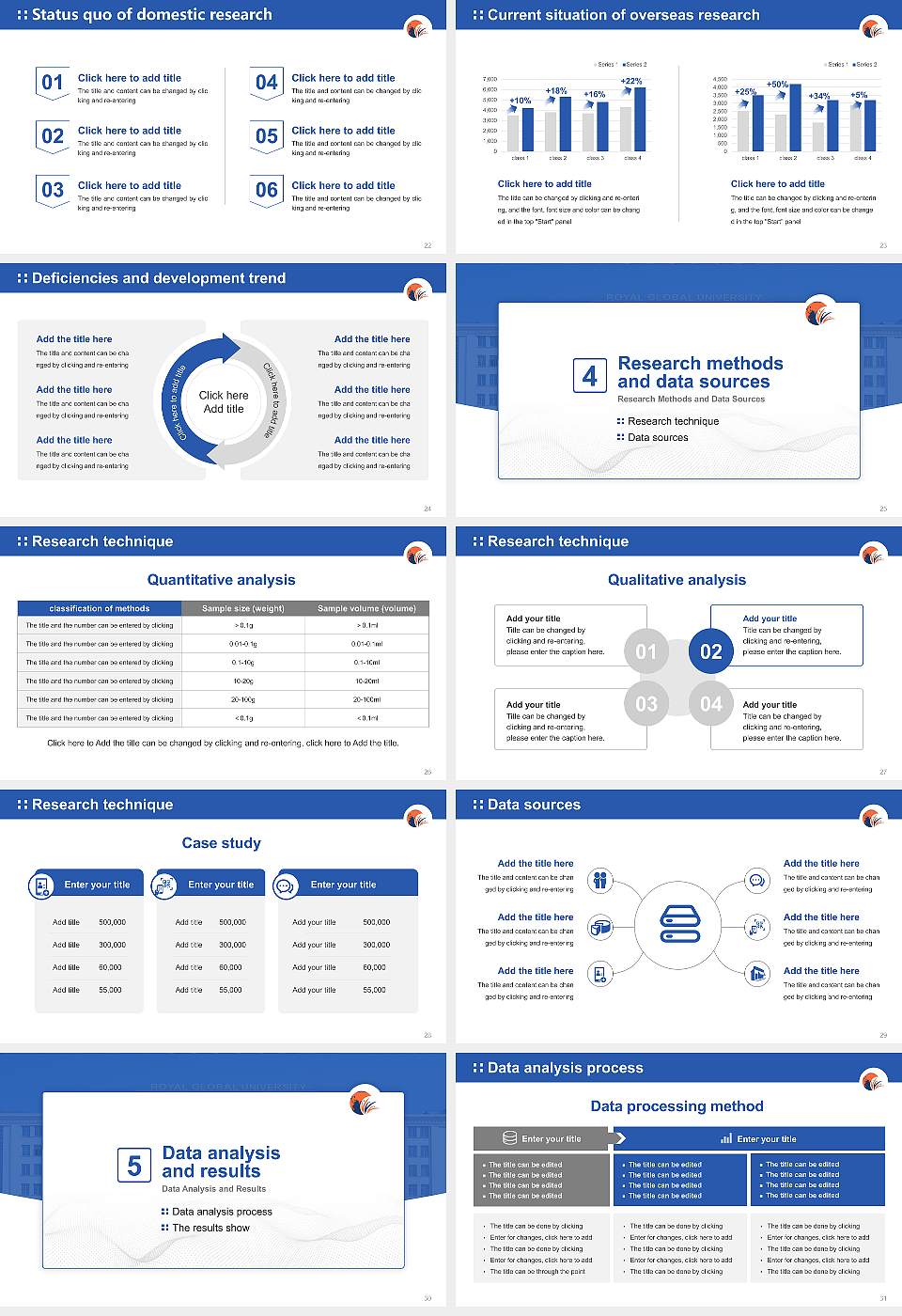The Assam Royal Global University Graduation Thesis Defense PPT Template16:9 ratio PPT effect preview image4