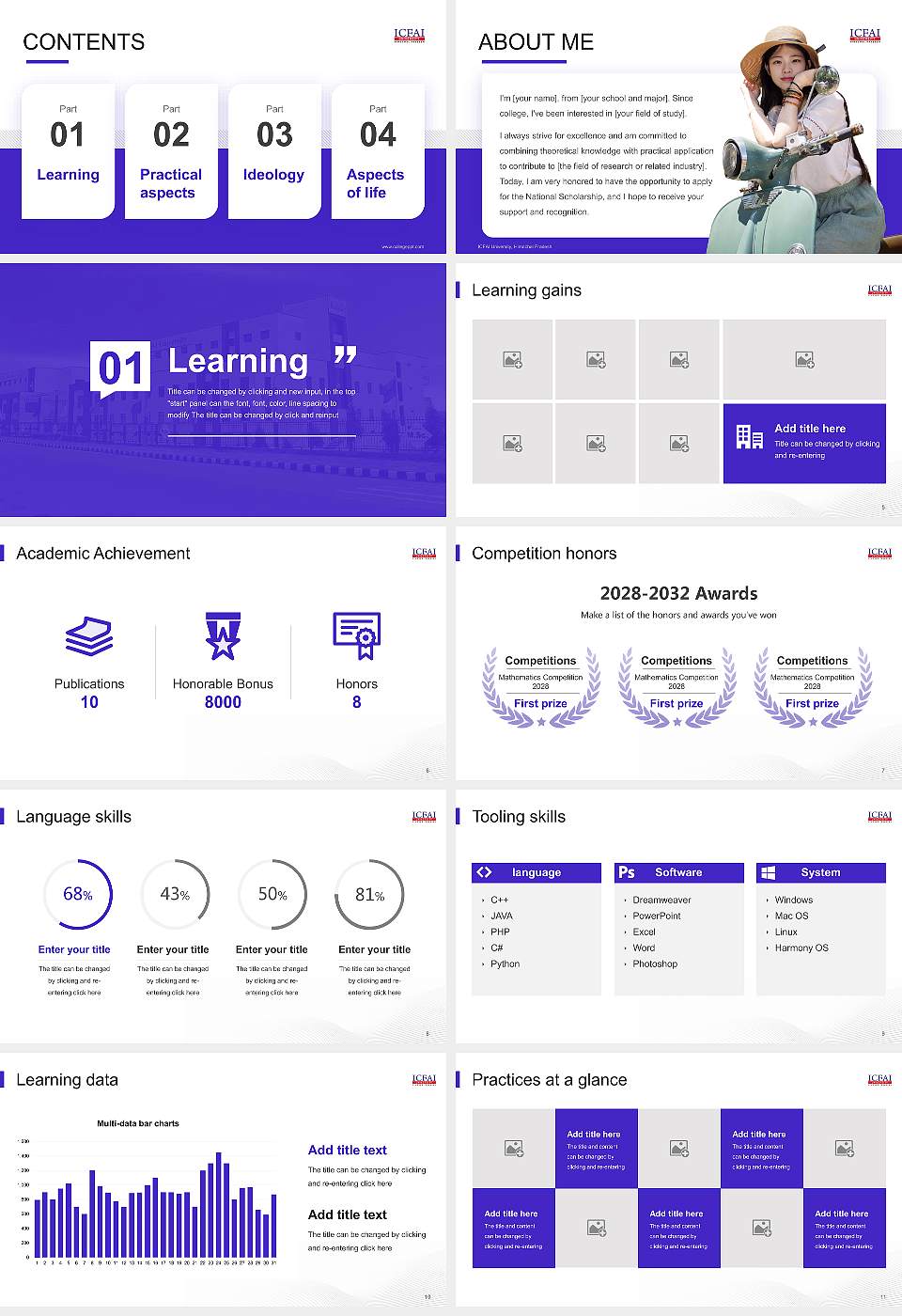 ICFAI University, Himachal Pradesh National Scholarship Defense PPT Template16:9 ratio PPT effect preview image2