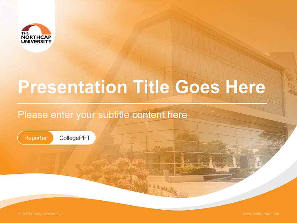 The Northcap University Lecture Sharing and Networking Event PPT Template4:3 ratio PPT effect preview image4