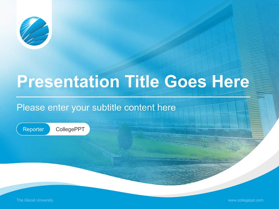 The Glocal University Lecture Sharing and Networking Event PPT Template4:3 ratio PPT effect preview image4