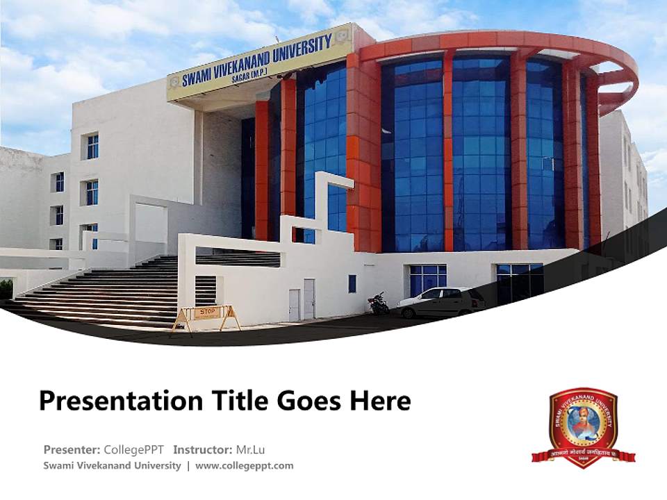 Swami Vivekanand University Course/Courseware Creation PPT Template4:3 ratio PPT effect preview image5