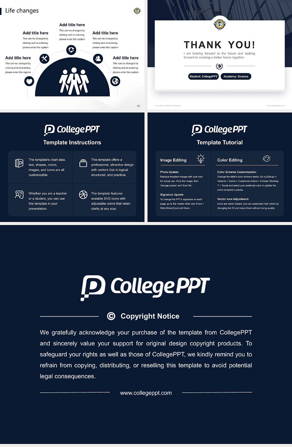 Tilak Maharashtra Vidyapeeth National Scholarship Defense PPT Template4:3 ratio PPT effect preview image4