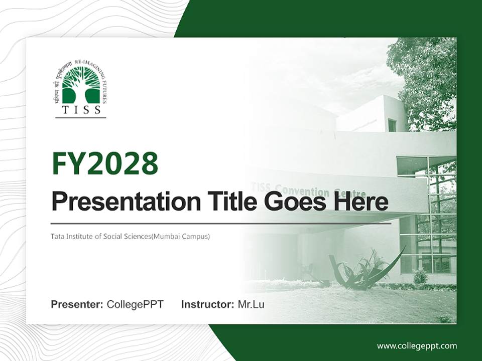 Tata Institute of Social Sciences(Mumbai Campus) Academic Presentation/Research Findings Report PPT Template4:3 ratio PPT effect preview image5