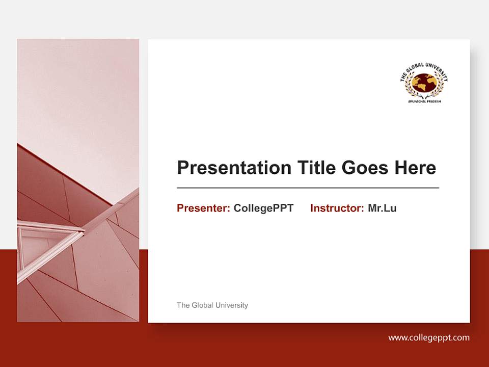 The Global University General PPT Template4:3 ratio PPT effect preview image6