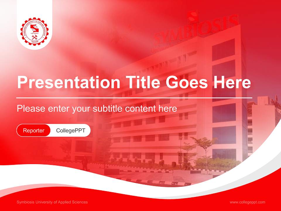 Symbiosis University of Applied Sciences Lecture Sharing and Networking Event PPT Template4:3 ratio PPT effect preview image4