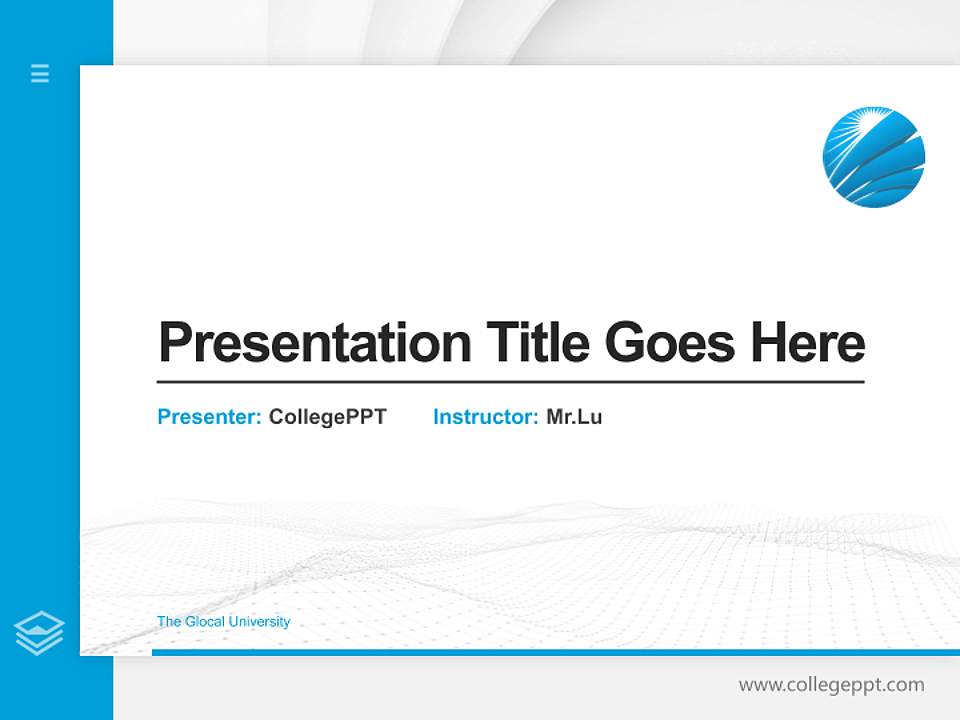 The Glocal University Thesis Proposal/Graduation Defense PPT Template4:3 ratio PPT effect preview image5
