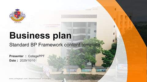 Swaminarayan University Competition/Entrepreneurship Contest PPT Template