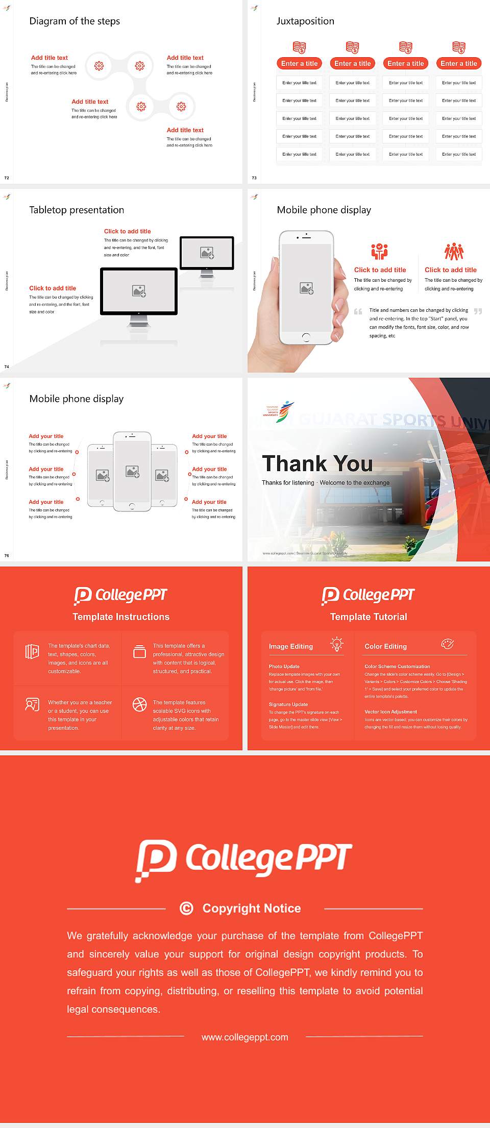 Swarnim Gujarat Sports University Competition/Entrepreneurship Contest PPT Template4:3 ratio PPT effect preview image9