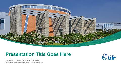 Tata Institute of Fundamental Research Course/Courseware Creation PPT Template