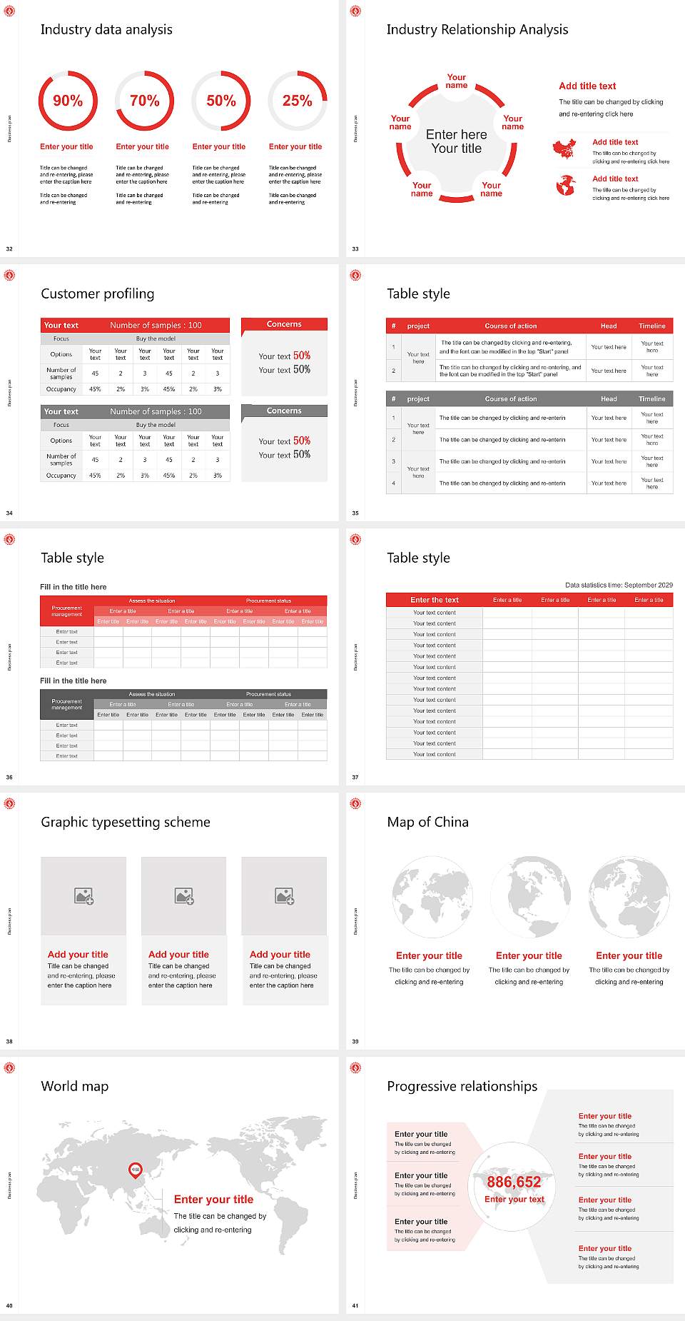 Symbiosis Skills and Professional University Competition/Entrepreneurship Contest PPT Template4:3 ratio PPT effect preview image5