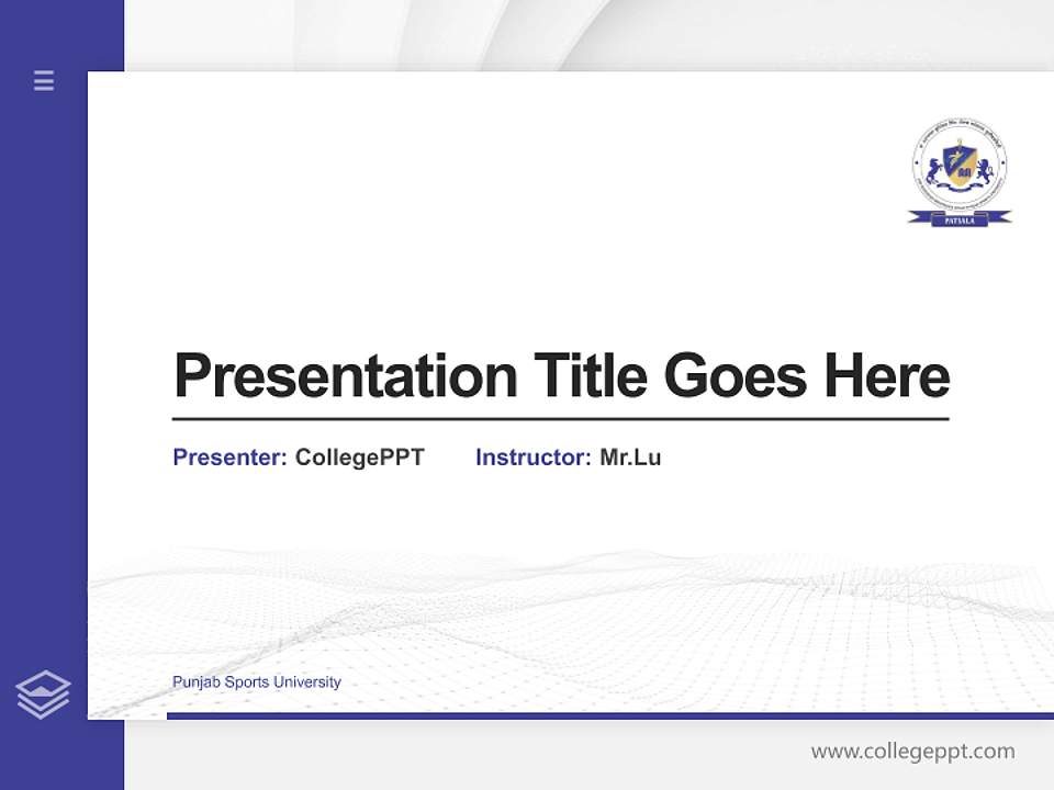 Punjab Sports University Thesis Proposal/Graduation Defense PPT Template4:3 ratio PPT effect preview image5