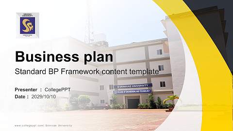 Srinivas University Competition/Entrepreneurship Contest PPT Template