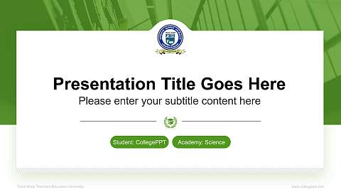 Tamil Nadu Teachers Education University National Scholarship Defense PPT Template