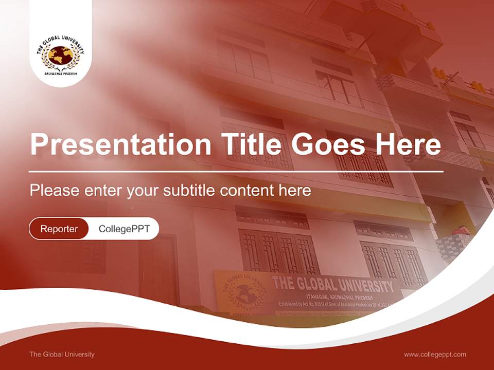 The Global University Lecture Sharing and Networking Event PPT Template4:3 ratio PPT effect preview image4