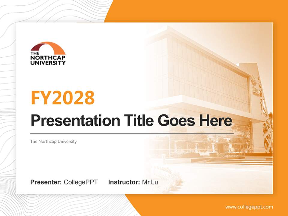 The Northcap University Academic Presentation/Research Findings Report PPT Template4:3 ratio PPT effect preview image5