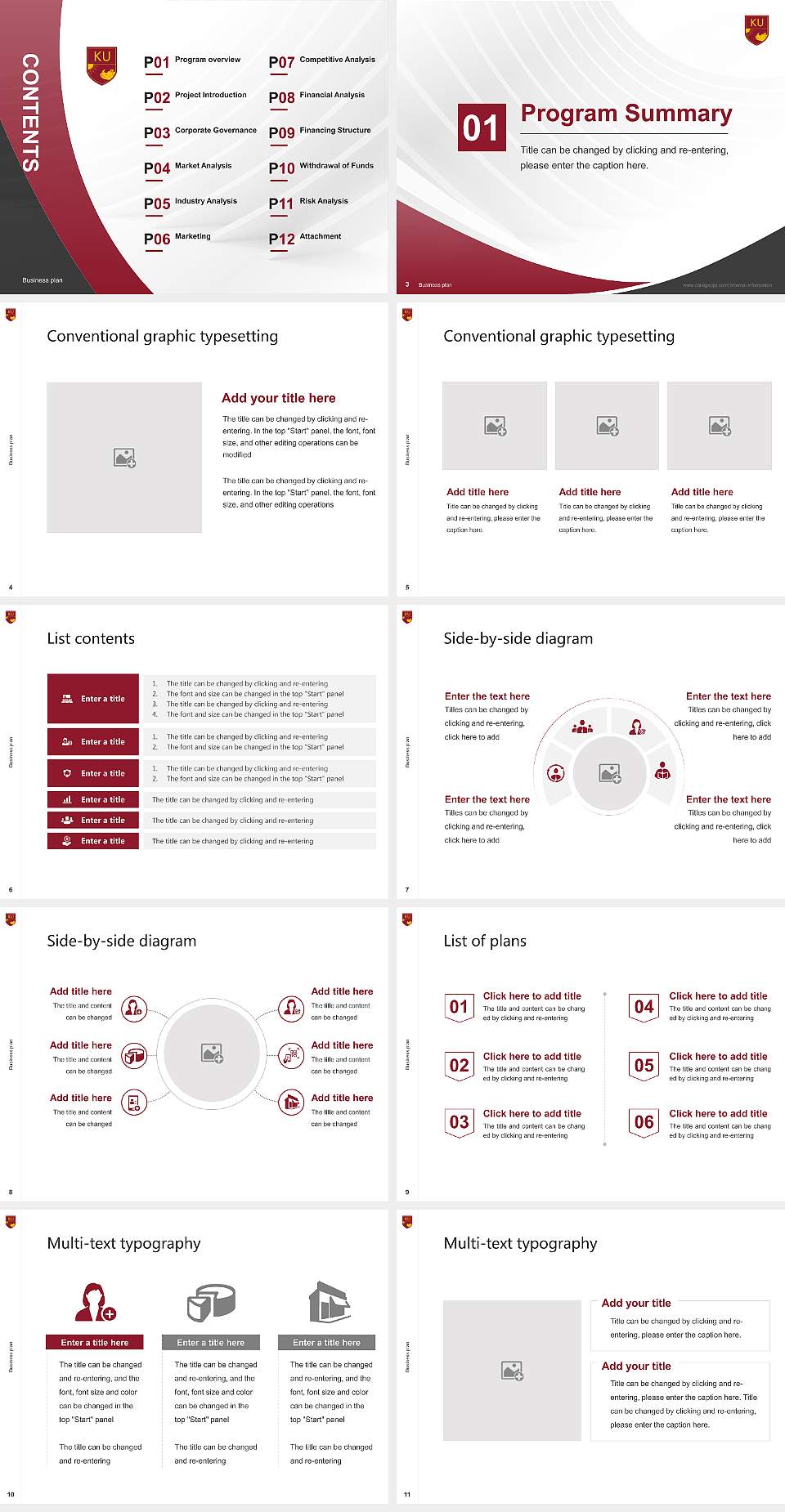 The Assam Kaziranga University Competition/Entrepreneurship Contest PPT Template4:3 ratio PPT effect preview image2