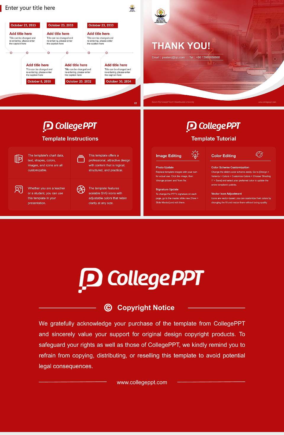 Swami Ramanand Teerth Marathwada University Lecture Sharing and Networking Event PPT Template4:3 ratio PPT effect preview image4