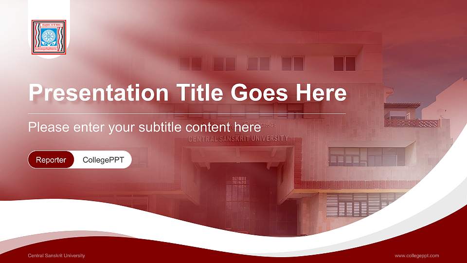 Central Sanskrit University Lecture Sharing and Networking Event PPT Template16:9 ratio PPT effect preview image