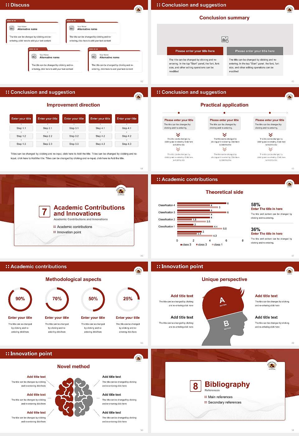 The Global University Graduation Thesis Defense PPT Template16:9 ratio PPT effect preview image6
