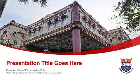 The West Bengal National University of Juridical Science Course/Courseware Creation PPT Template