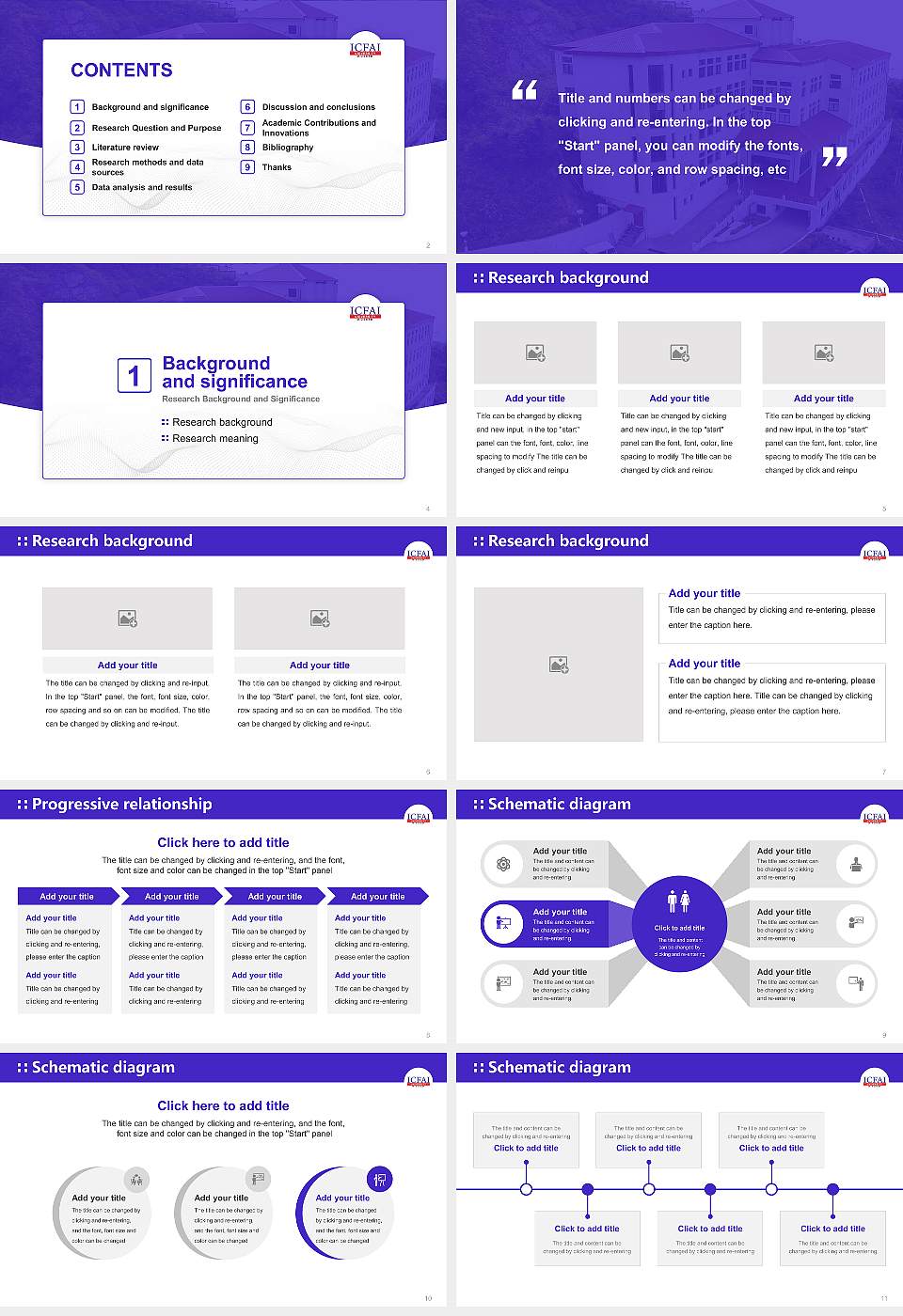 The Institute of Chartered Financial Analysts of India University (Mizoram) Graduation Thesis Defense PPT Template16:9 ratio PPT effect preview image2