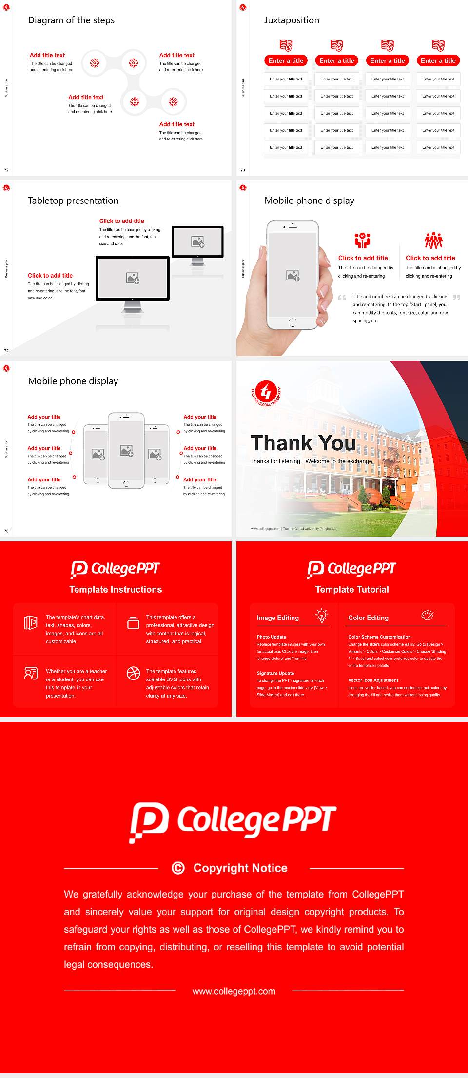 Techno Global University (Meghalaya) Competition/Entrepreneurship Contest PPT Template4:3 ratio PPT effect preview image9