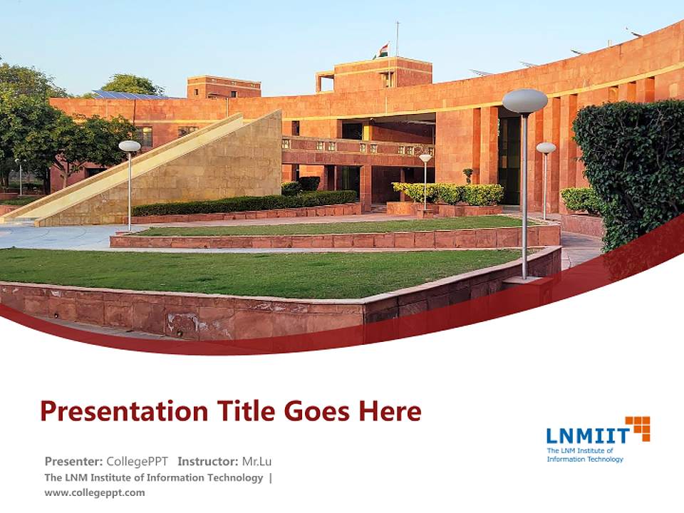 The LNM Institute of Information Technology Course/Courseware Creation PPT Template4:3 ratio PPT effect preview image5