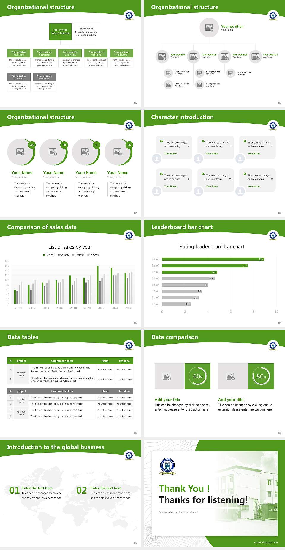 Tamil Nadu Teachers Education University Academic Presentation/Research Findings Report PPT Template4:3 ratio PPT effect preview image4